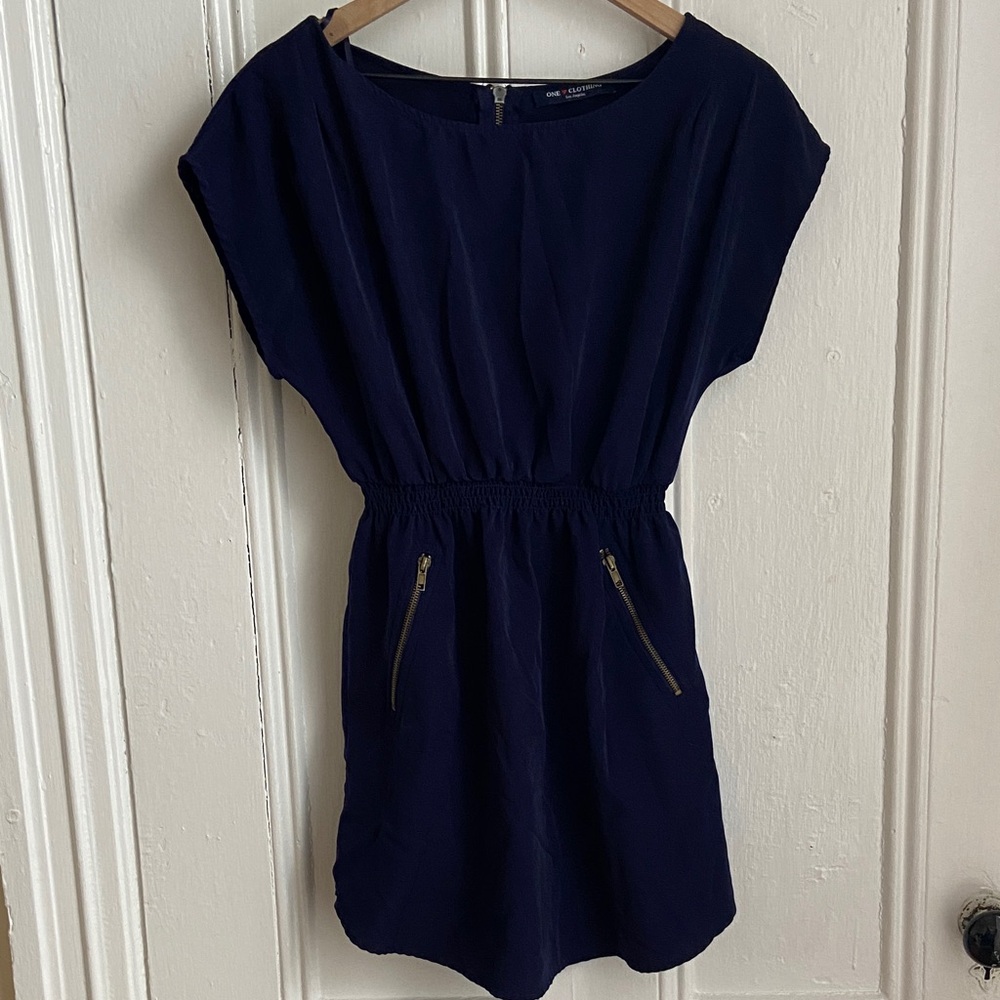 One Clothing Navy Blue Dress